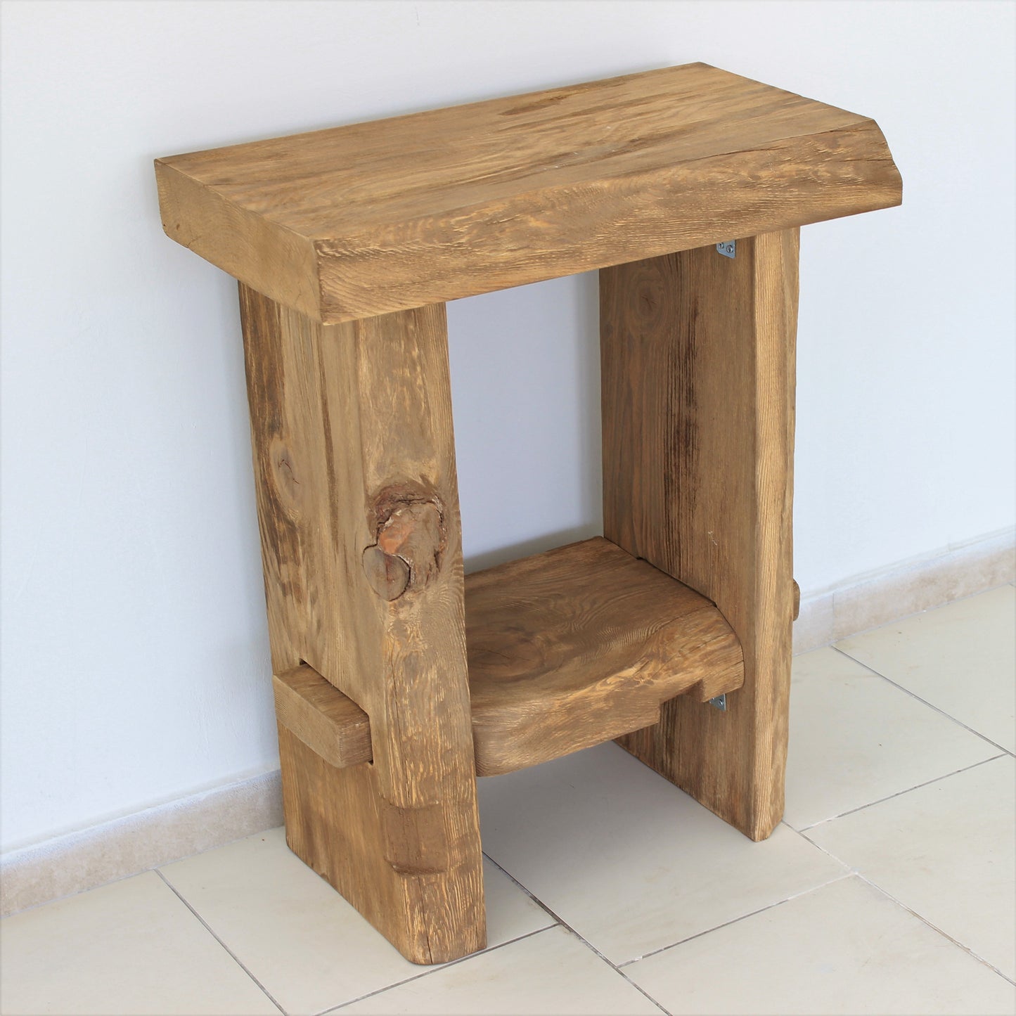 Rustic Solid Wood Bathroom Vanity, Real- Natural Wood Bathroom Vanities, Reclaimed Wood