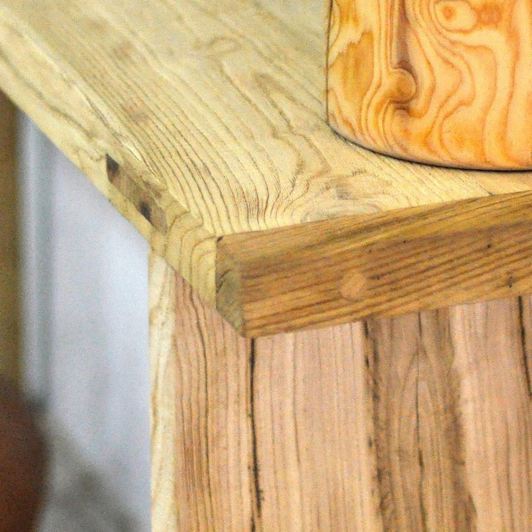 Wood Console Table, Unique Rustic Reclaimed Solid Wood, Custom Farmhouse Hallway Sofa Entrway Wooden Solid Foyer Dresser Entry Table