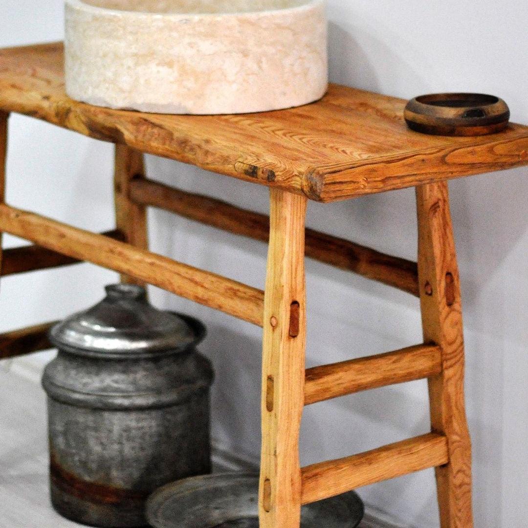 Rustic Wood Bathroom Vanity, Real Wood Bathroom Vanity, Natural Wood Bathroom Vanities