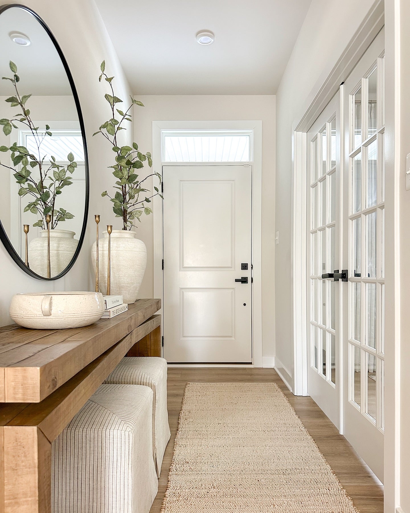 Rustic Wooden Console Table, Double Top, Reclaimed Solid Wood, Dresser Wood Table