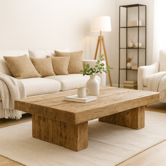 Large Wooden Coffee Table, Reclaimed Wood Coffee Table, Rustic Wood Coffee Table