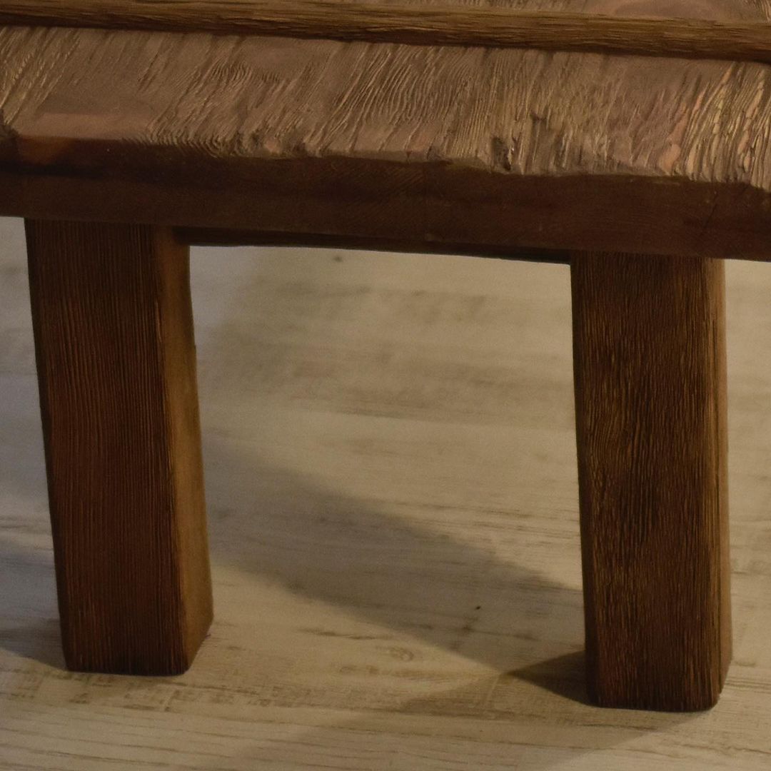 Wood Coffee Table, Rustic Coffee Table, Rectangle Dark Wood Coffee Table