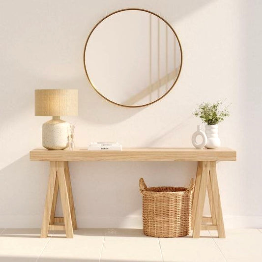 Solid Wood Console Table, Reclaimed Wooden Table, Custom Sofa Entry Entrway Foyer Dresser Table