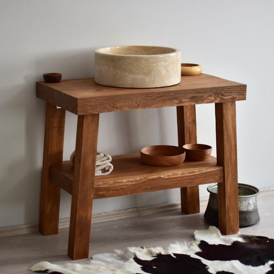 Rustic Wood Bathroom Vanity, Real Natural Wood Bathroom Vanities, Reclaimed Wood