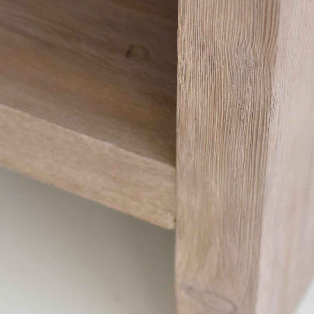 Wooden Bathroom Vanity With Drawers, Reclaimed Solid Wood