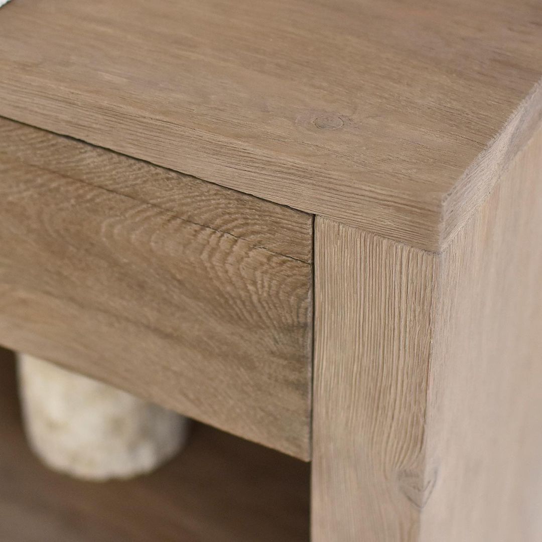 Wooden Bathroom Vanity With Drawers, Reclaimed Solid Wood