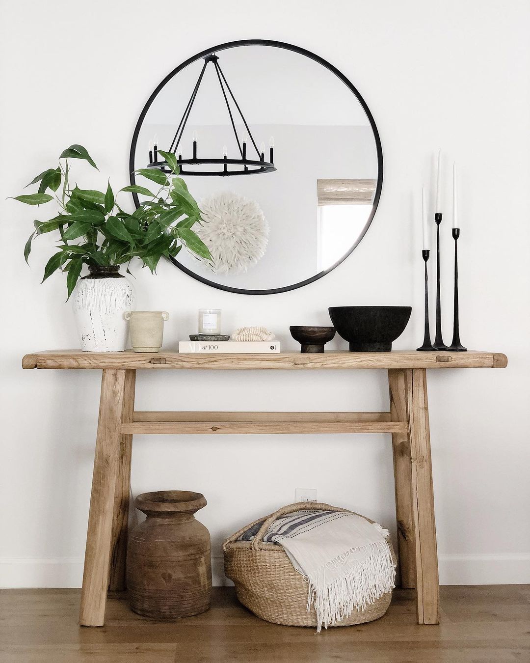 Farmhouse Console Table, Unique Rustic Reclaimed Wood, Custom Farmhouse Hallway Sofa Entry Entrway Wooden Solid Foyer Dresser Entry Table