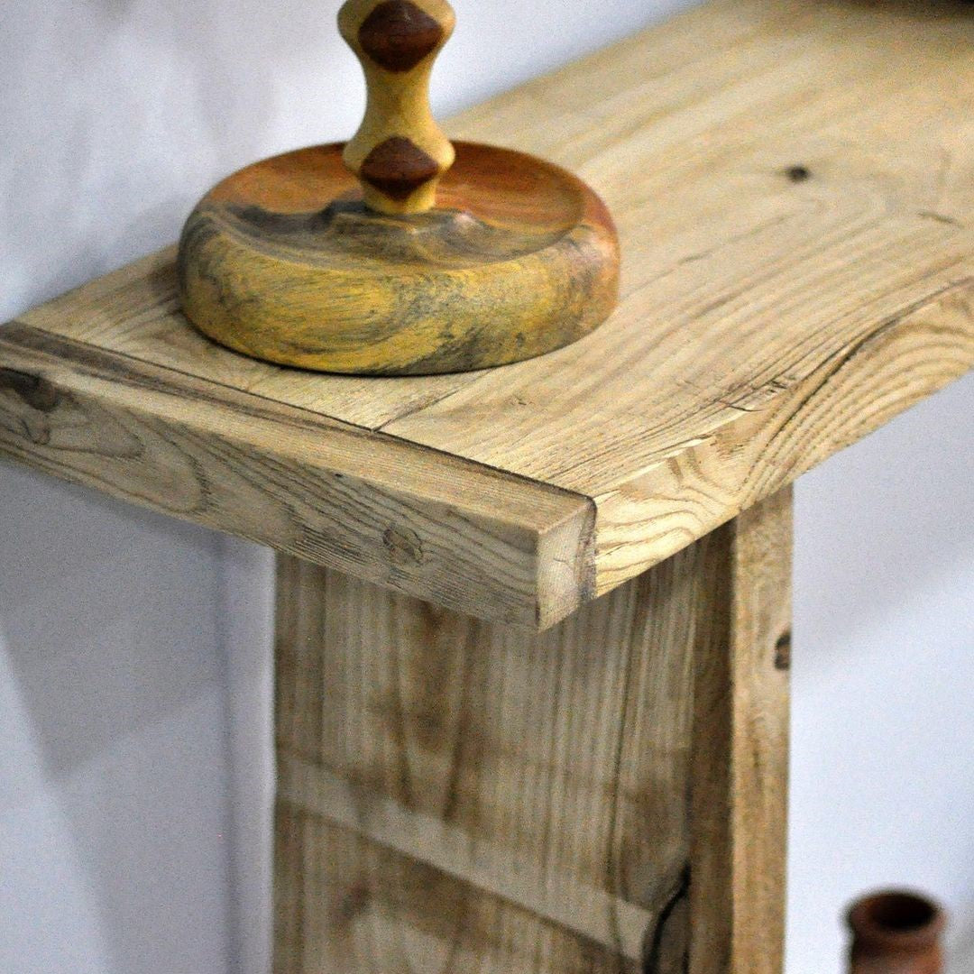 Wood Console Table, Unique Rustic Reclaimed Solid Wood, Custom Farmhouse Hallway Sofa Entrway Wooden Solid Foyer Dresser Entry Table