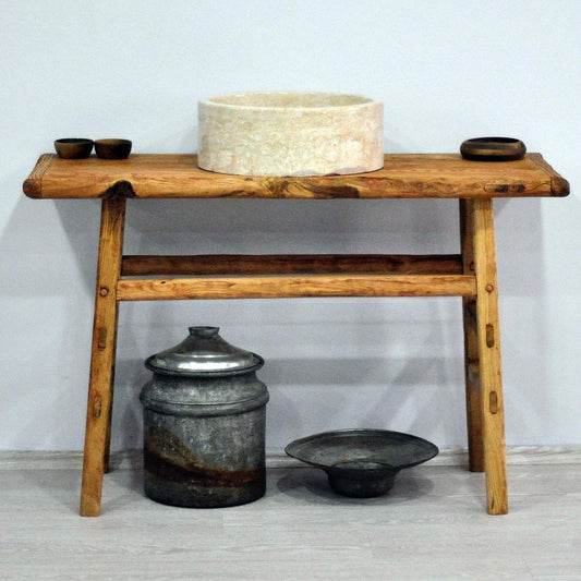 Rustic Wood Bathroom Vanity, Real Wood Bathroom Vanity, Natural Wood Bathroom Vanities