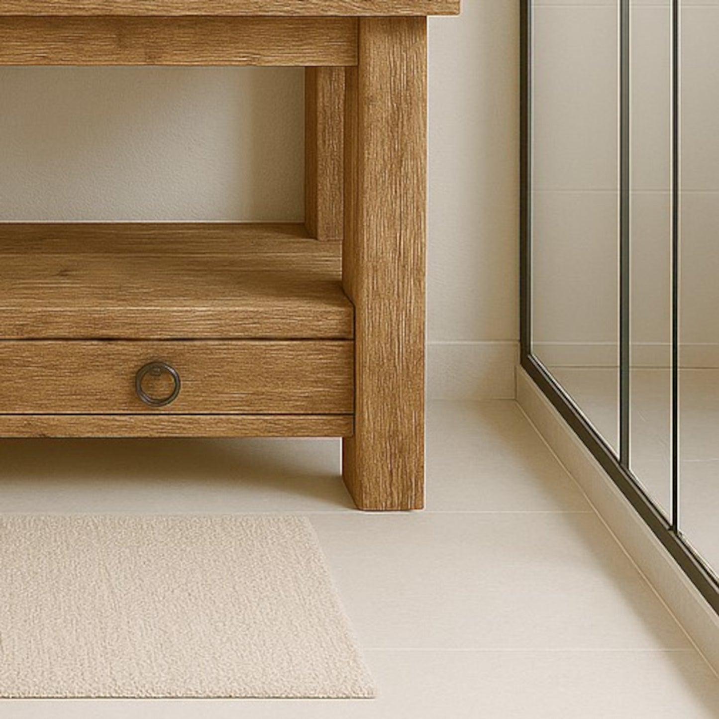 Wood Bathroom Vanity with Drawers, Rustic Solid Wood Bathroom Vanities, Reclaimed Wood