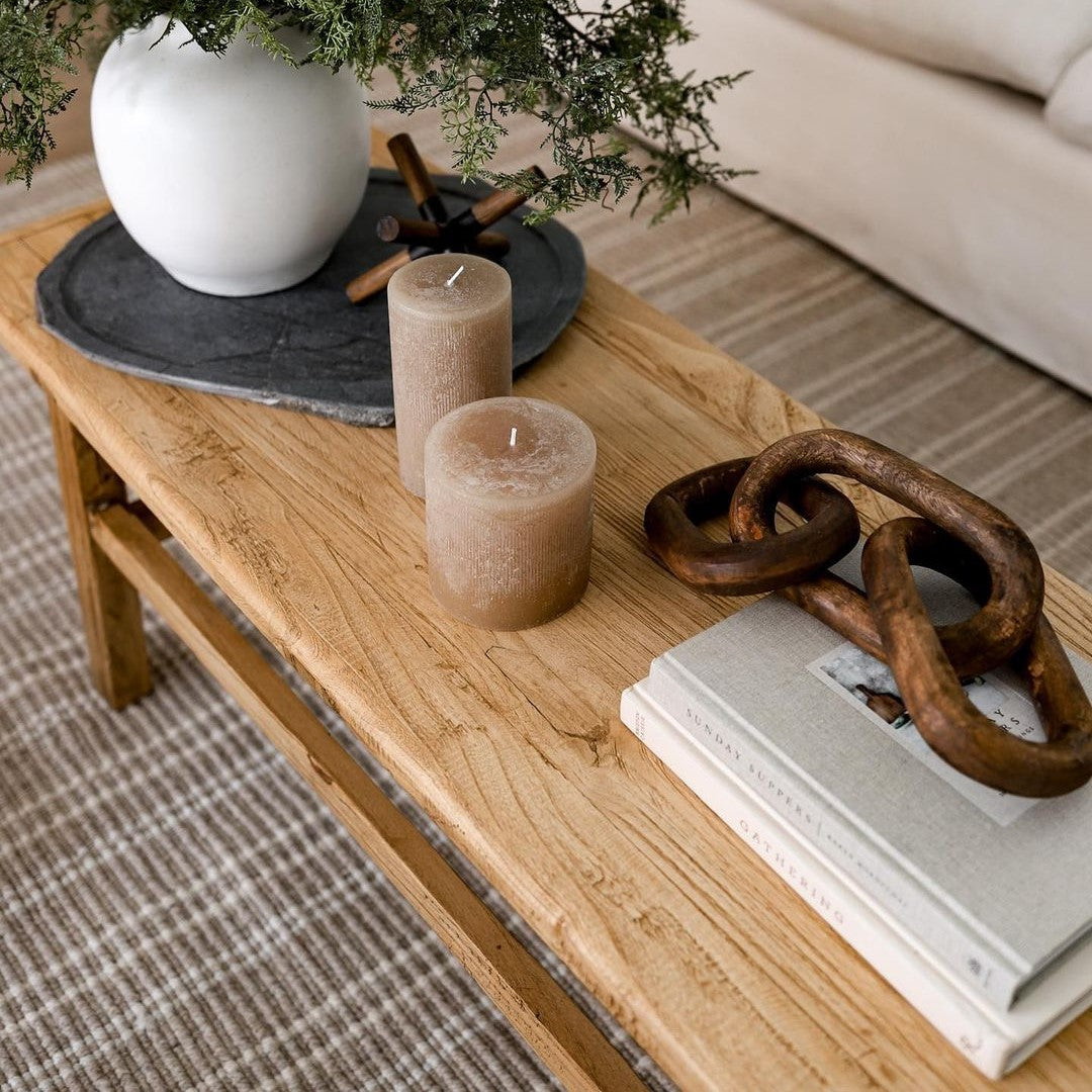 Rectangle Wood Coffee Table, Modern Wooden Coffee Table, Solid Wood Coffee Tables