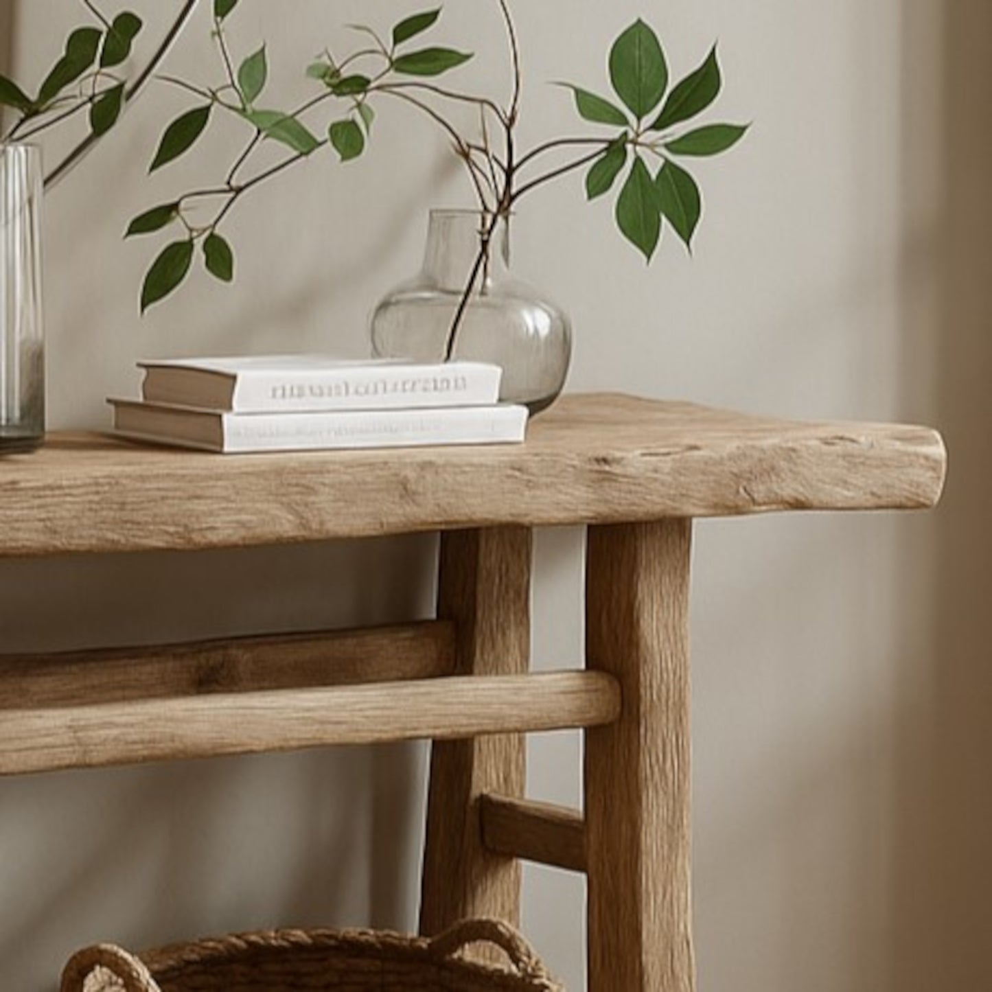 Rustic Console Table Behind Sofa, Hallway Entrway Table, Rustic Custom Reclaimed Wooden Table, Solid Live Edge Luxury End Table, Entry Kitchen Side Table