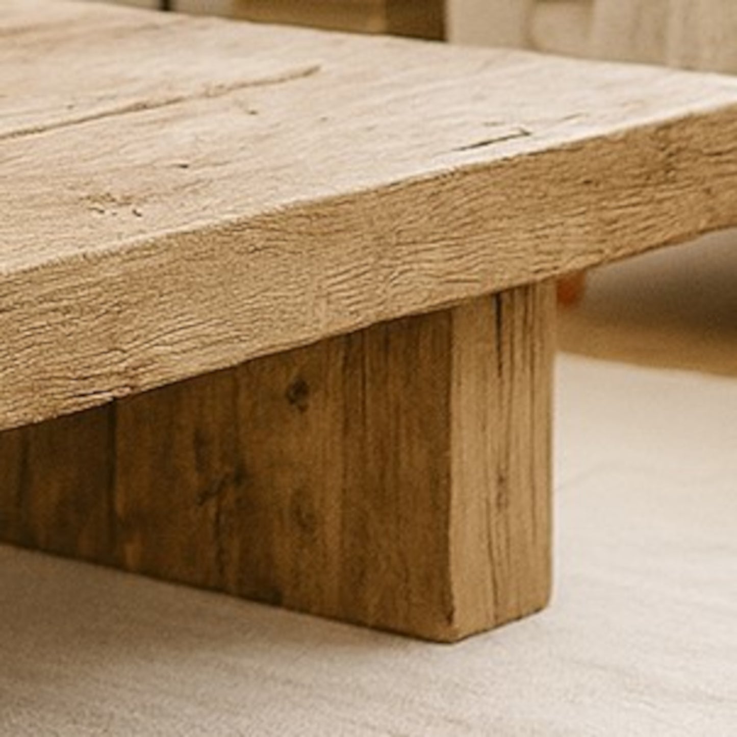 Large Wooden Coffee Table, Reclaimed Wood Coffee Table, Rustic Wood Coffee Table